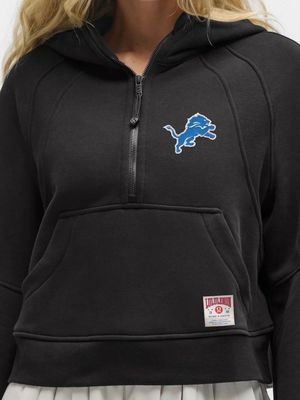 Lululemon Oversized Half-Zip Hoodie-Detroit Lions